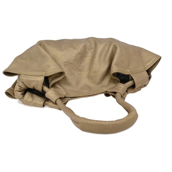 LOEWE Anagram Logo Nappa Aire Hand Bag Leather Gold Spain 34EF512 - Picture 5 of 15